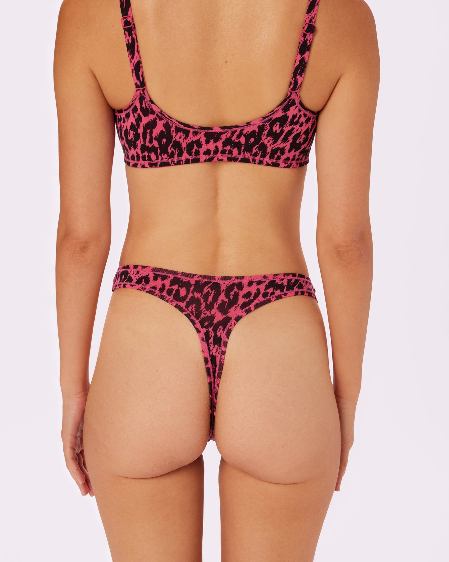 Betsey Johnson Ultra-Flattering High Rise Thong | New:Cotton (Electric Leopard)