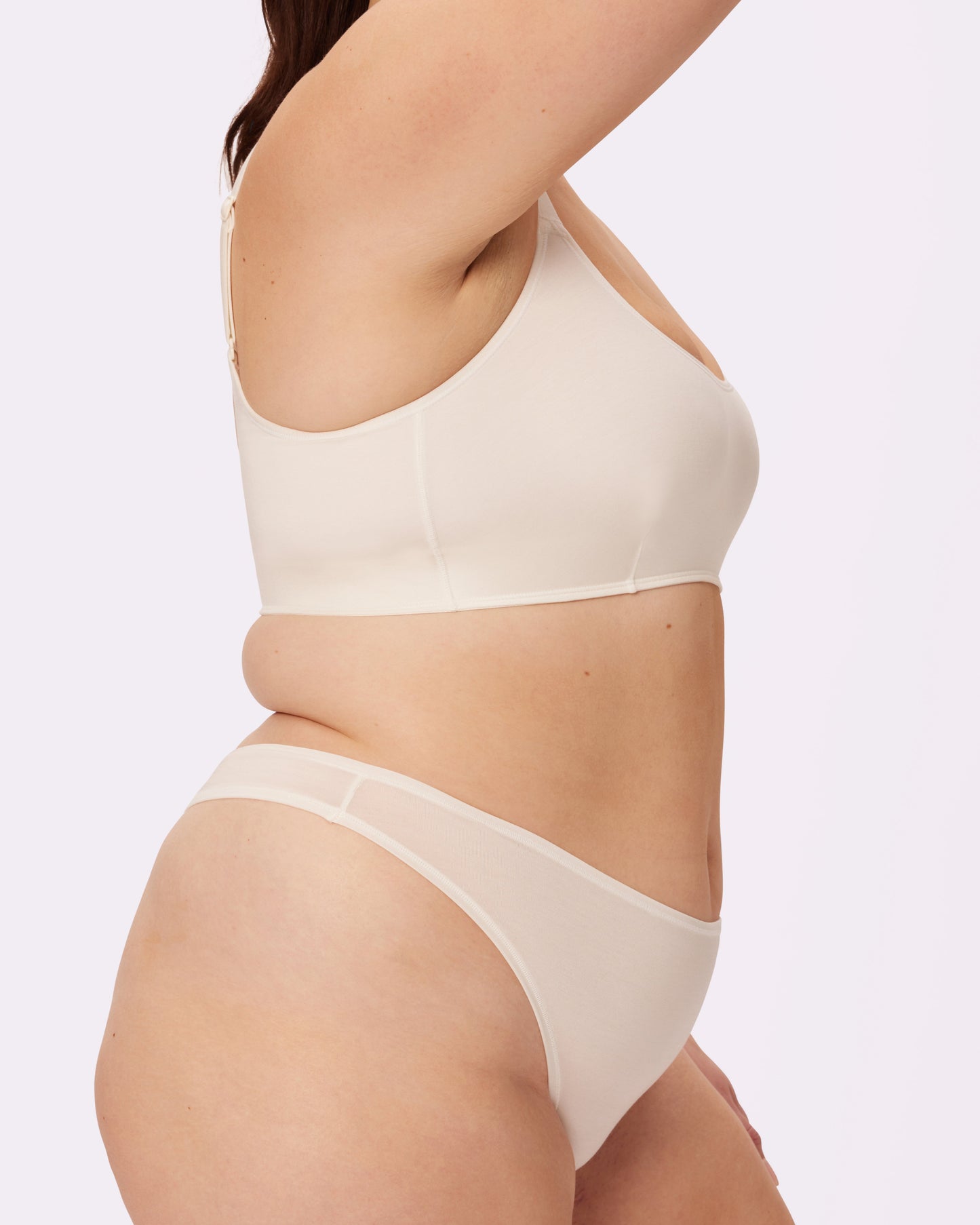 Ultra-Flattering High Rise Thong | New:Cotton | Archive (Cloud)
