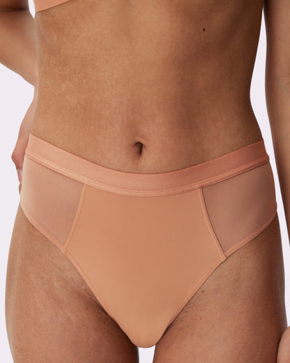 Re:Play High Waisted Thong | Ultra-Soft Re:Play (Peach Fuzz)