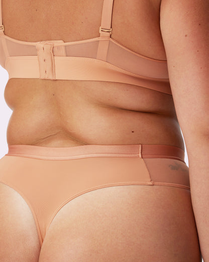 Re:Play High Waisted Thong | Ultra-Soft Re:Play (Peach Fuzz)