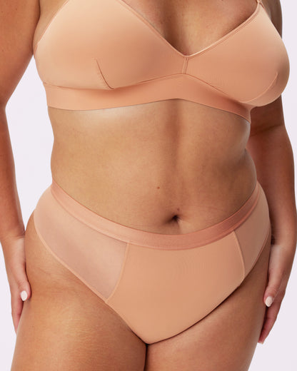 Re:Play High Waisted Thong | Ultra-Soft Re:Play (Peach Fuzz)