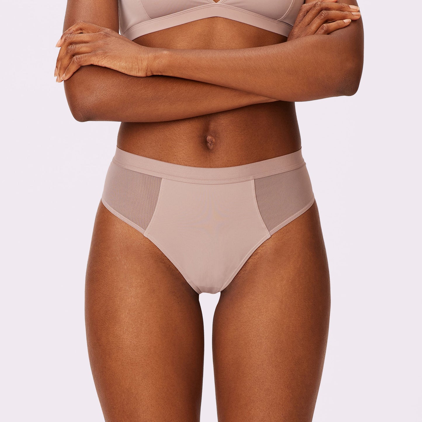 Re:Play High Waisted Thong | Ultra-Soft Re:Play (Sandcastle)