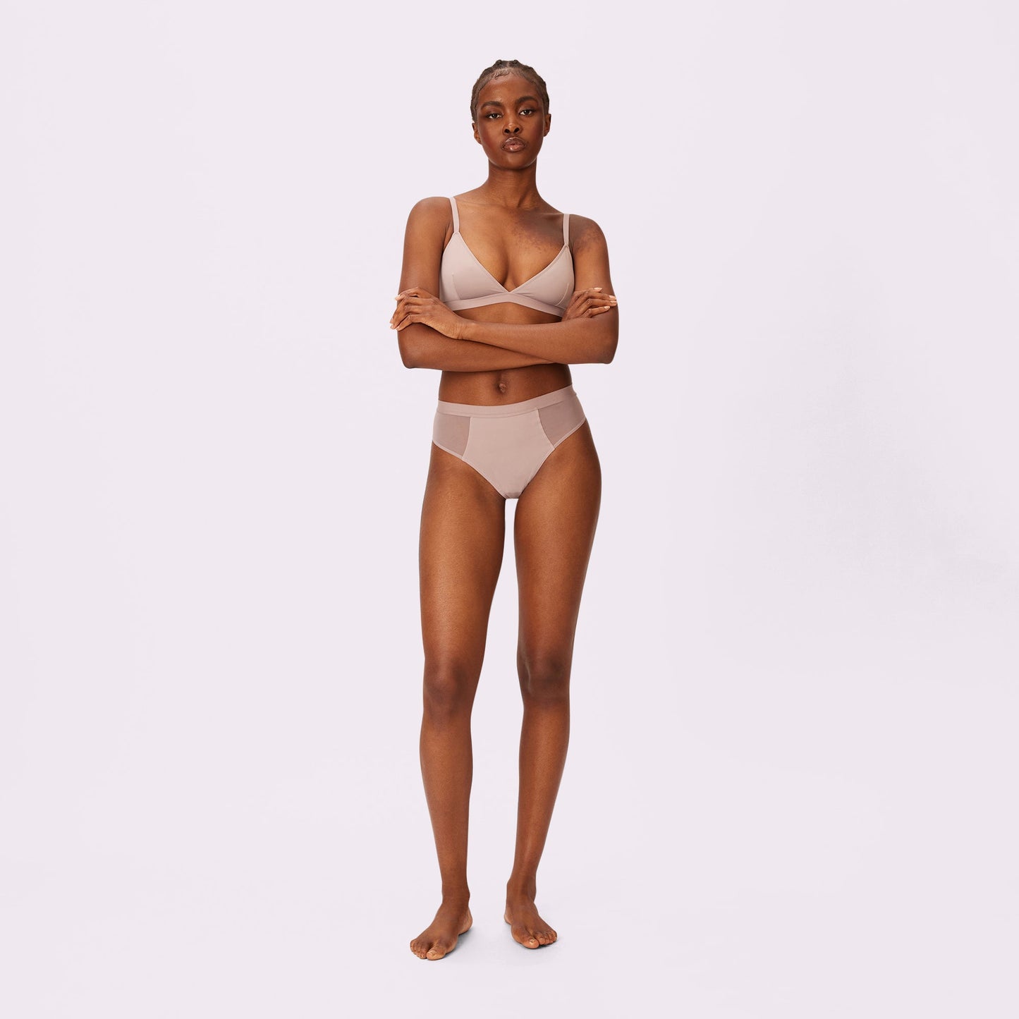 Re:Play High Waisted Thong | Ultra-Soft Re:Play (Sandcastle)
