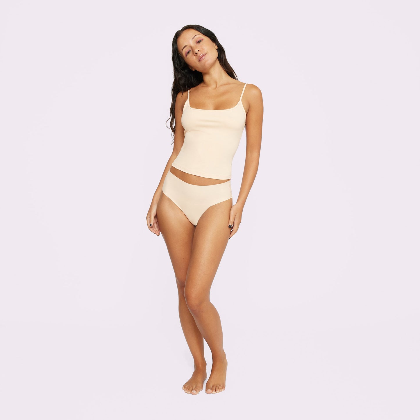 Invisible High Rise Thong | Seamless Universal (Coconut)