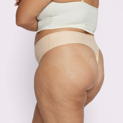 Invisible High Rise Thong | Seamless Universal (Sand)