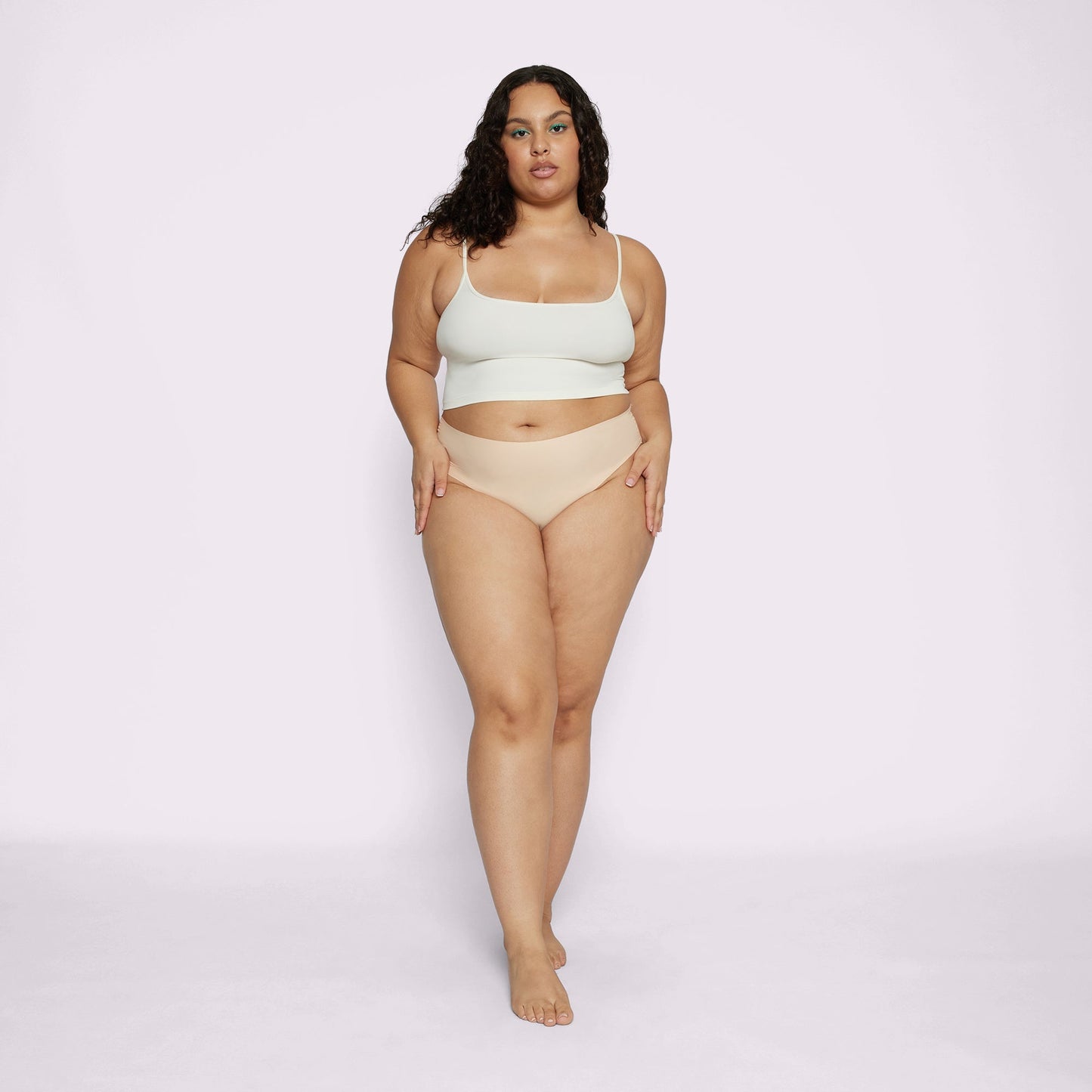 Invisible High Rise Thong | Seamless Universal (Sand)