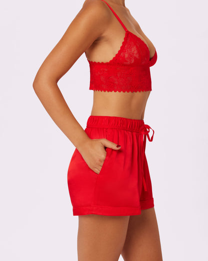 Luxe Dreams Easy Sleep Short | Plush Satin (Balloon)