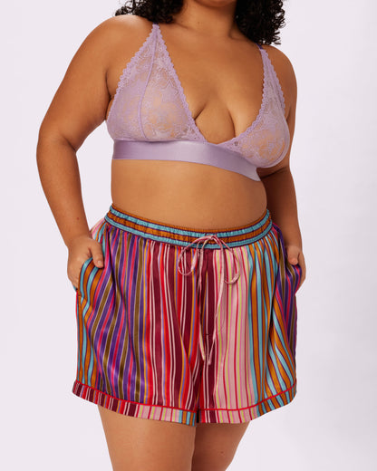 Luxe Dreams Easy Sleep Short | Plush Satin (Hotel Parade)