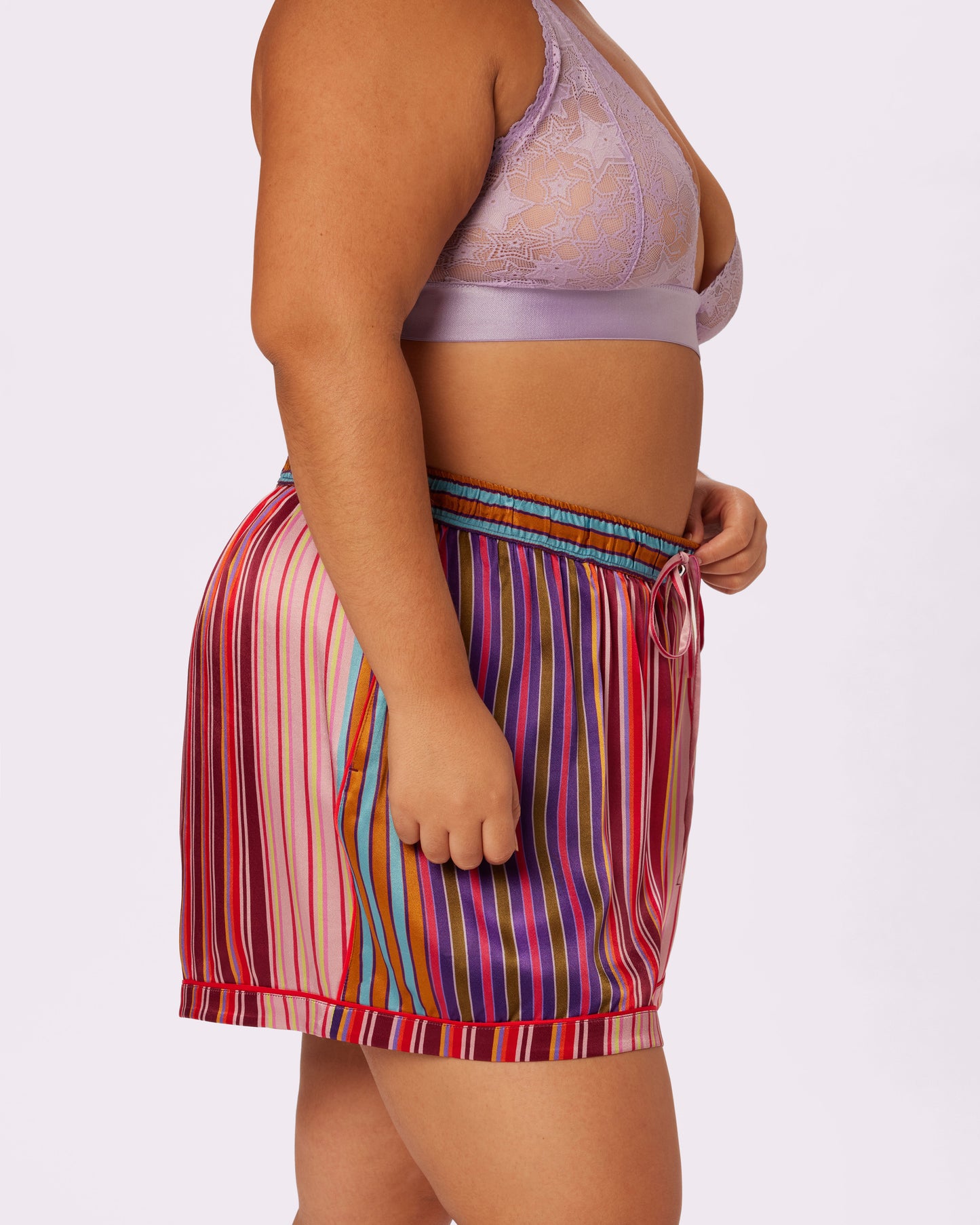 Luxe Dreams Easy Sleep Short | Plush Satin (Hotel Parade)