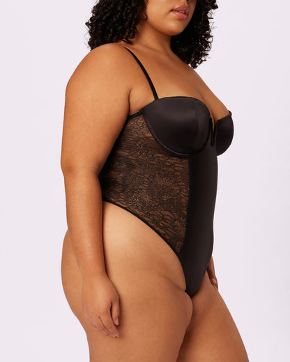 Luminous Contour Demi Bodysuit | Glow Satin (Eightball)