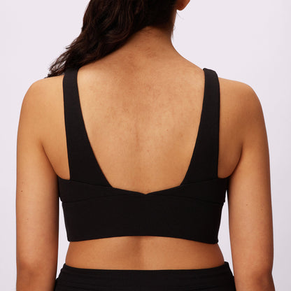 Lush Sculpt Plunge Longline Bralette | Lush Rib (Eightball)