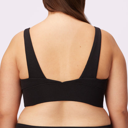 Lush Sculpt Plunge Longline Bralette | Lush Rib (Eightball)