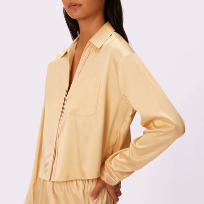 Dream Longsleeve Button Up | Luxe Satin | Archive (Bubbly)