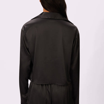 Dream Longsleeve Button Up | Luxe Satin (Eightball)