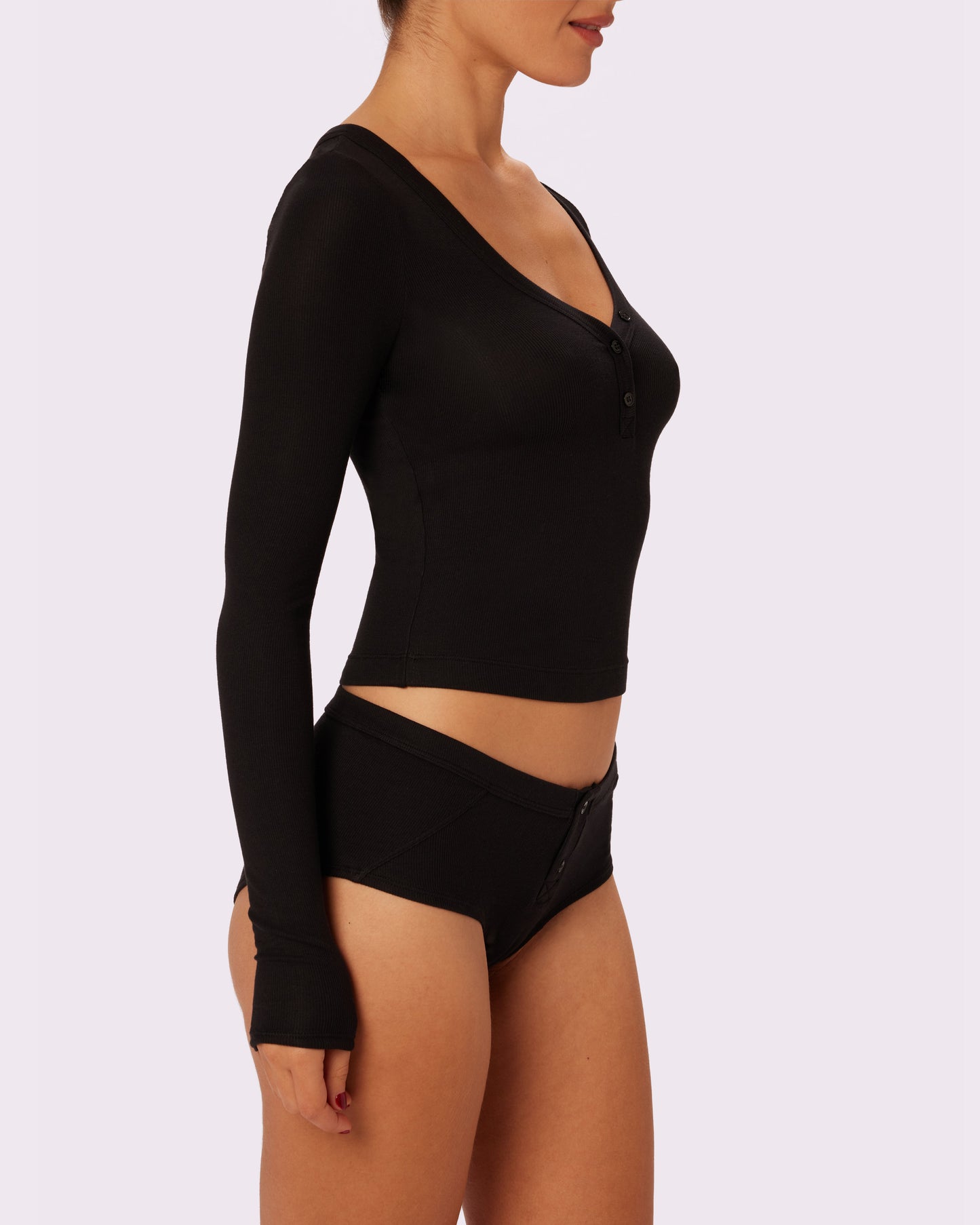 Everyday Lush Button Boyshort | Lush Rib | Archive (Eightball)