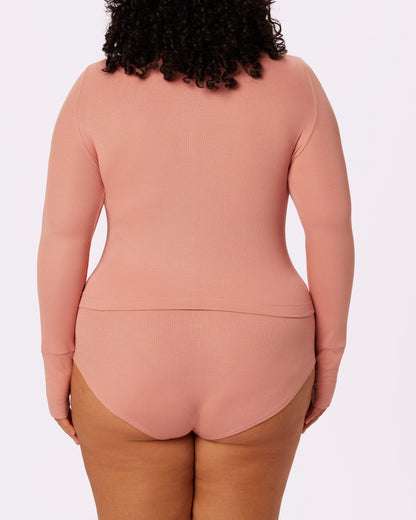 Lush Crop Cardi | Lush Rib (Hot Honey)