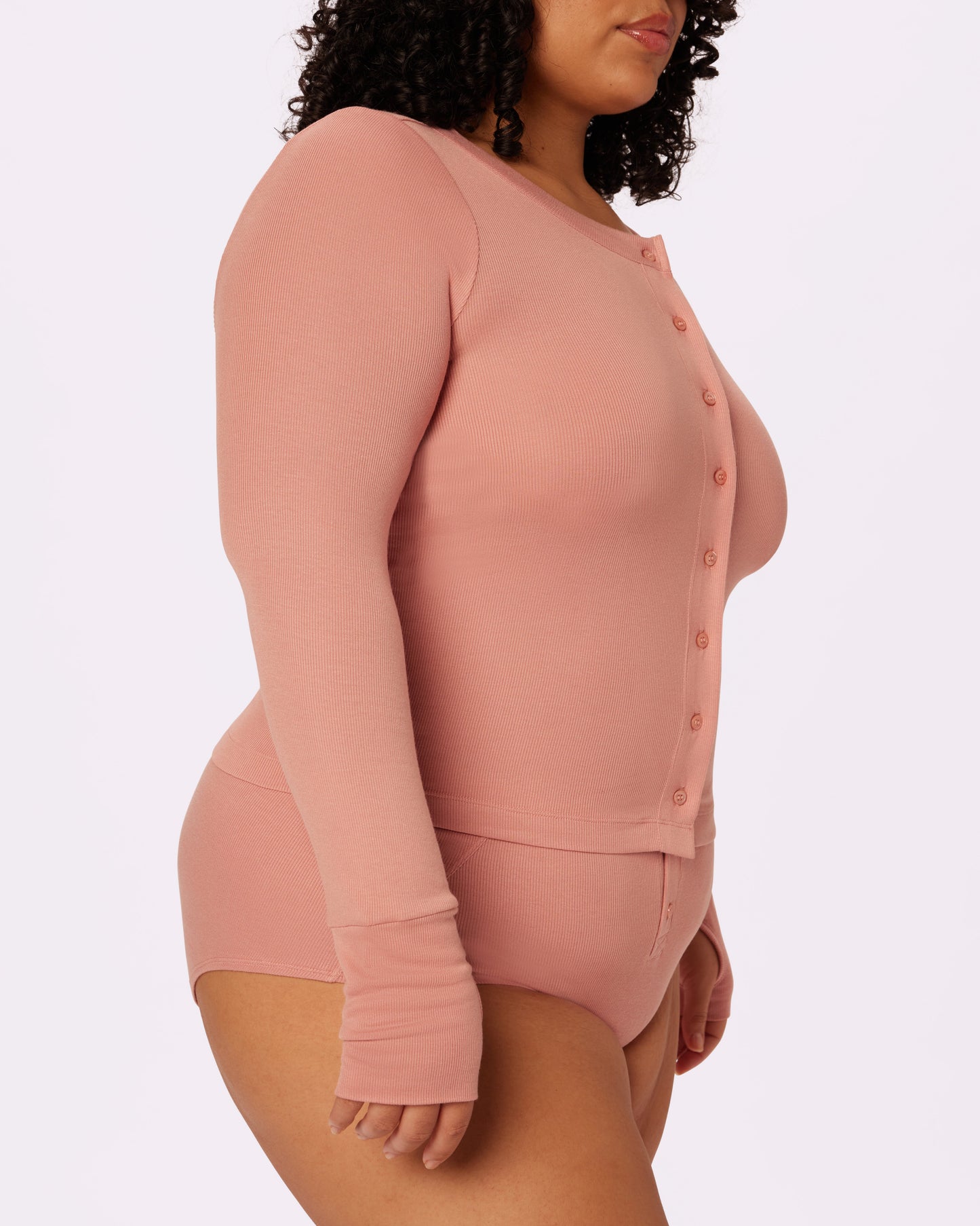 Lush Crop Cardi | Lush Rib (Hot Honey)