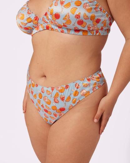 Satin Lace-up Cheeky | Glow Satin | Archive (Spritz)
