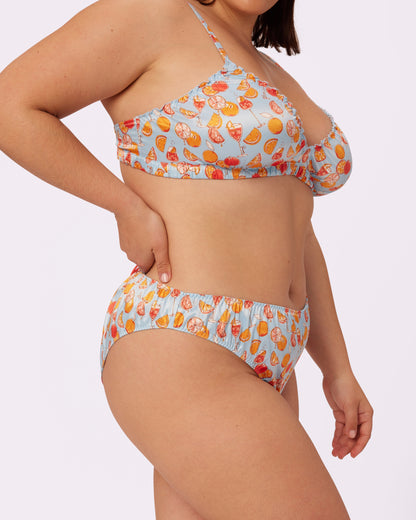 Satin Lace-up Cheeky | Glow Satin | Archive (Spritz)