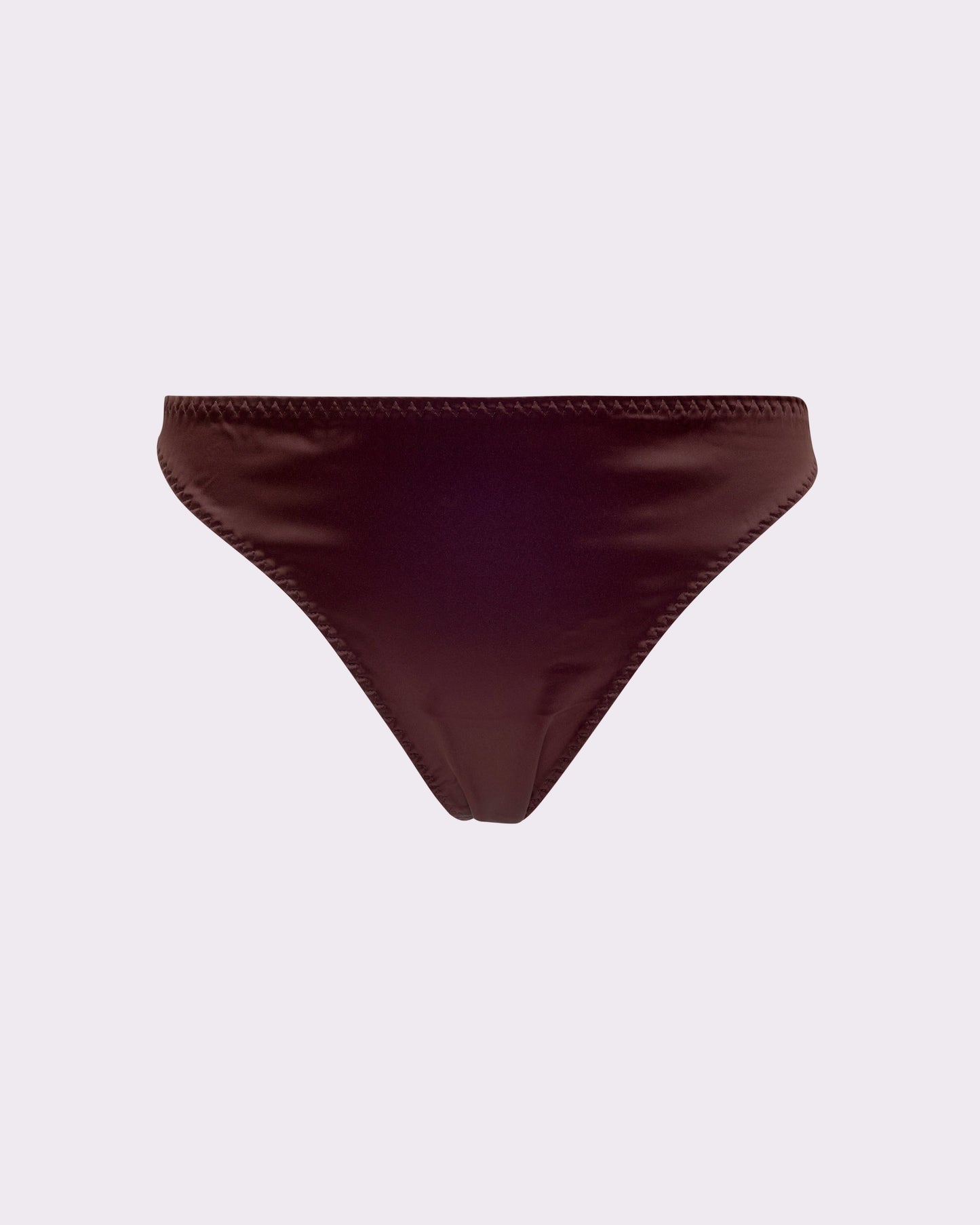Satin Lace-up Cheeky | Glow Satin (Espresso)