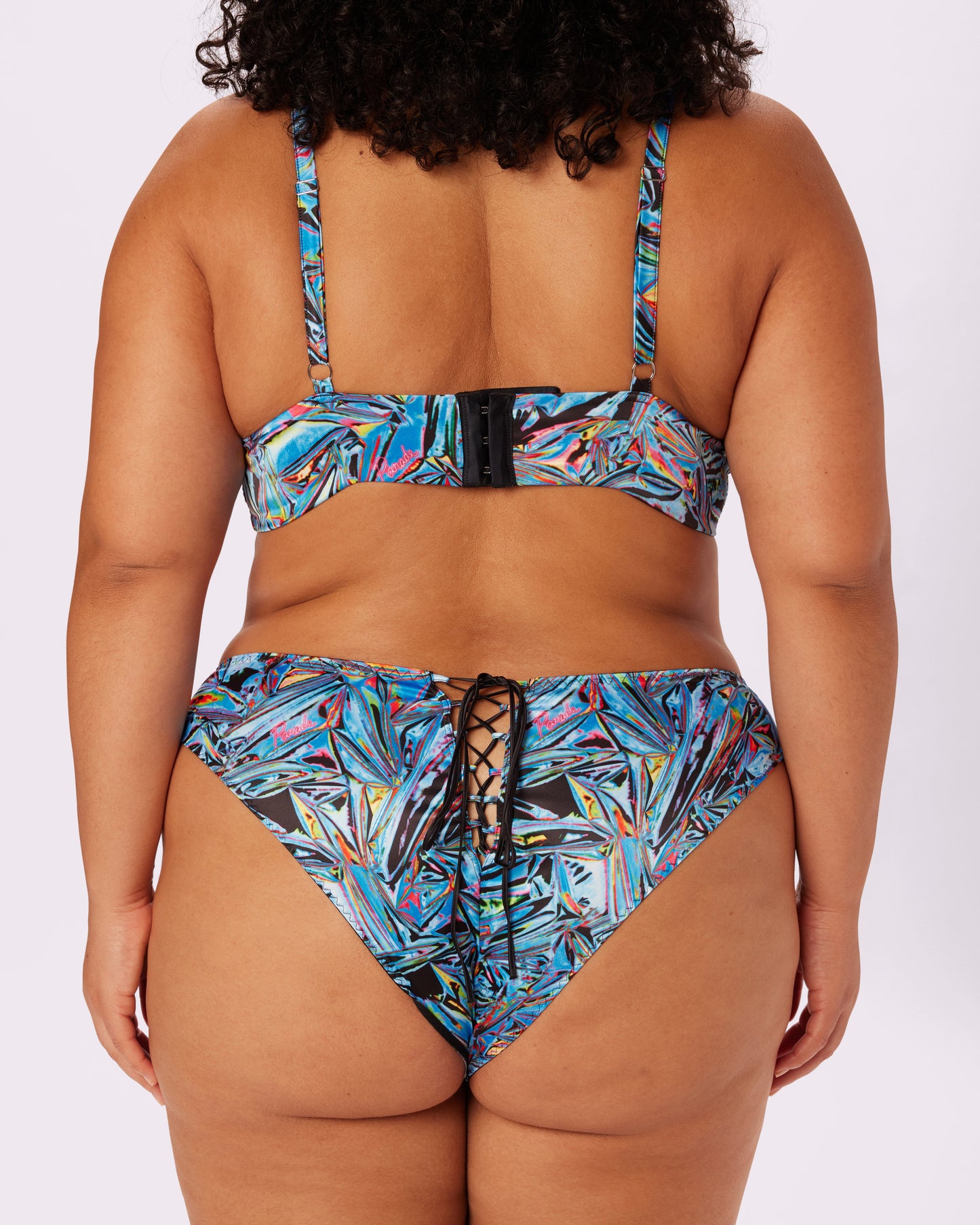 Satin Lace-up Cheeky | Glow Satin (Party Favor)