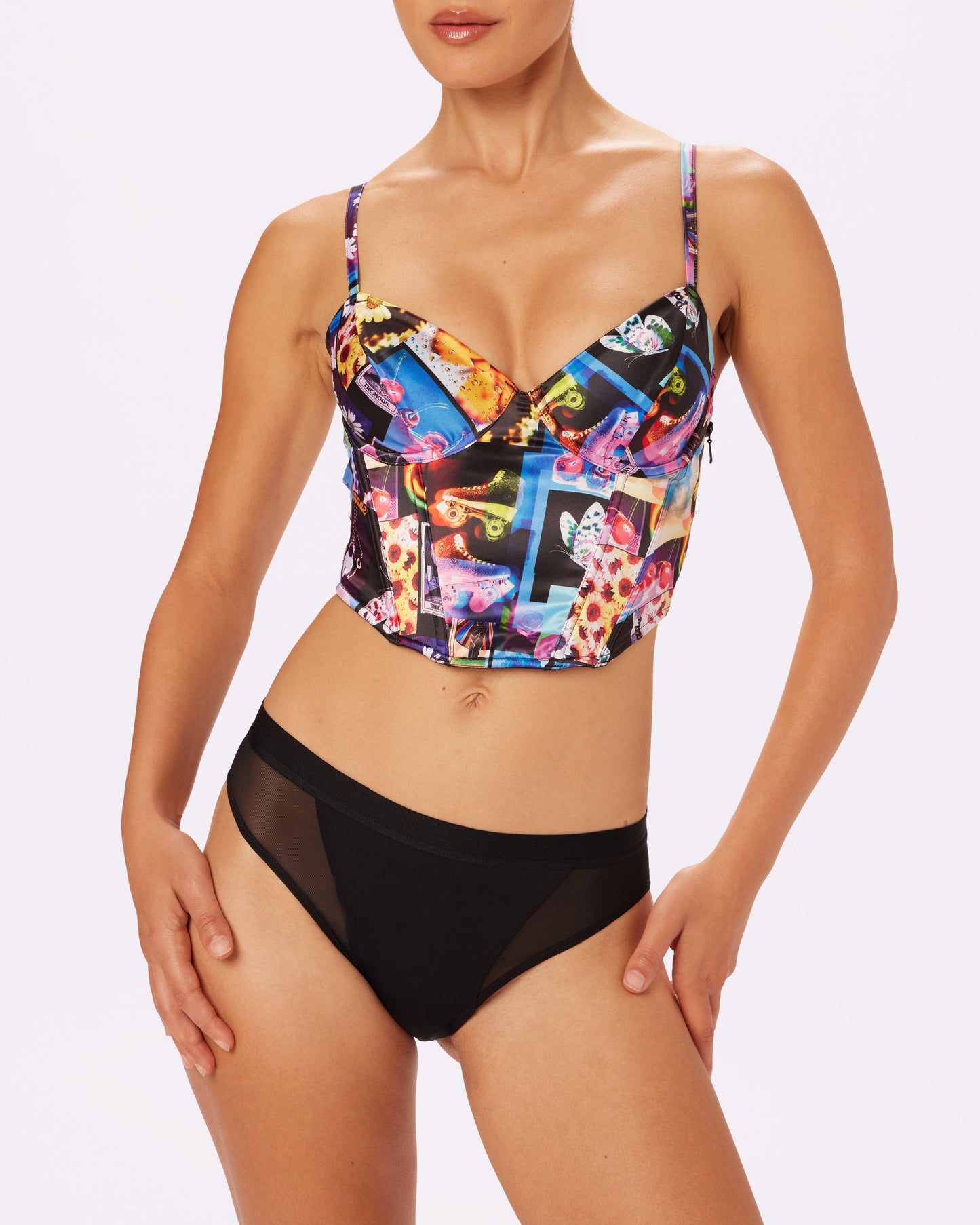 Afterglow Lace-up Corset | Glow Satin (Moodboard)