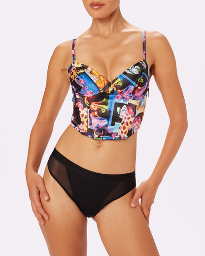 Afterglow Lace-up Corset | Glow Satin (Moodboard)