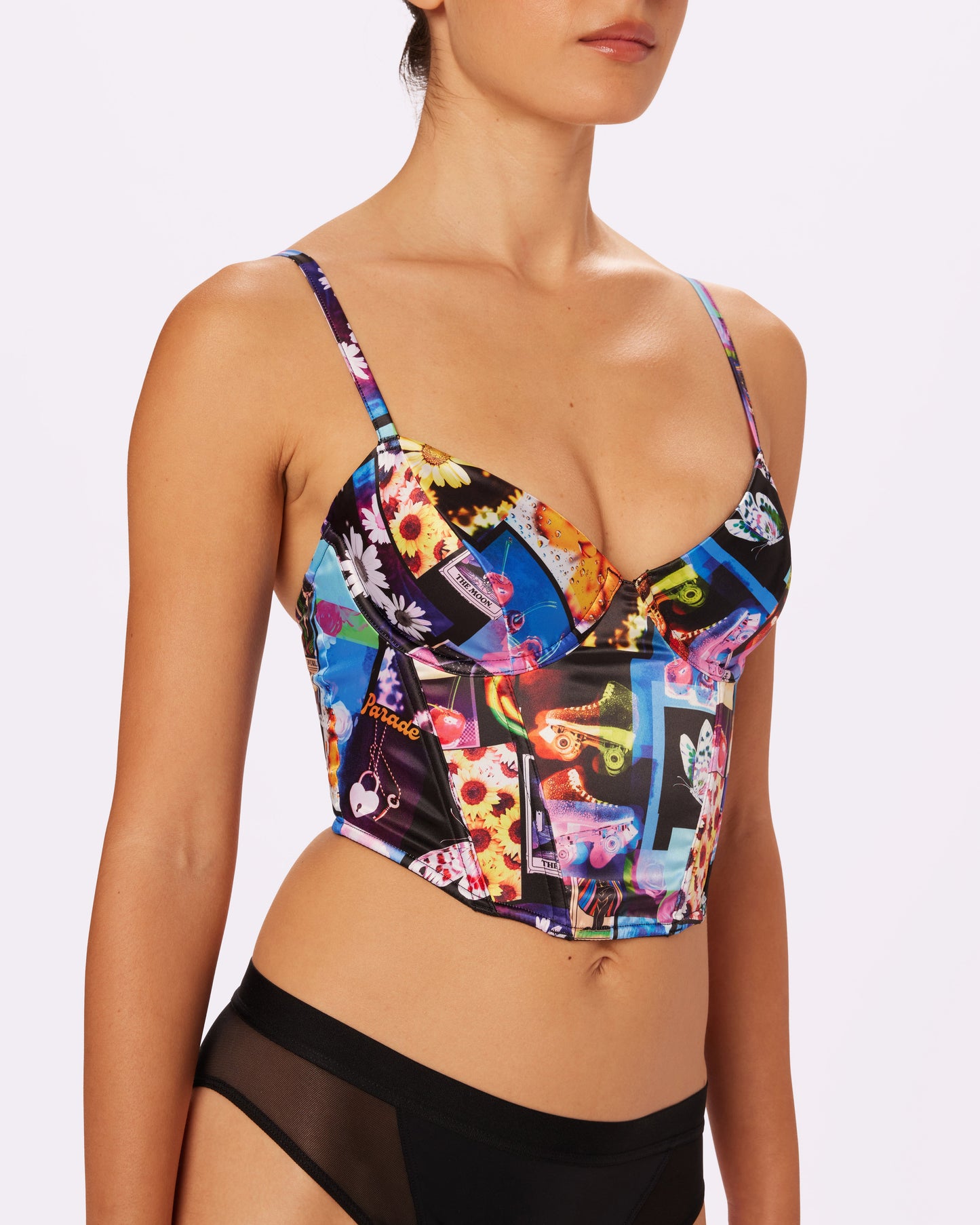Afterglow Lace-up Corset | Glow Satin (Moodboard)
