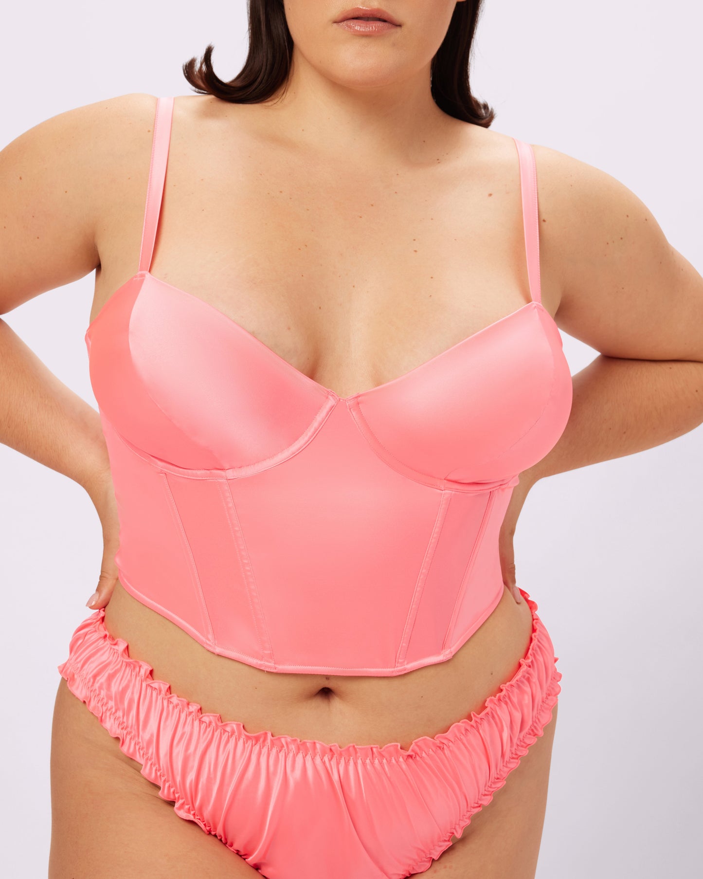 Afterglow Lace-up Corset | Glow Satin (Dreamhouse)