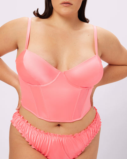 Afterglow Lace-up Corset | Glow Satin (Dreamhouse)