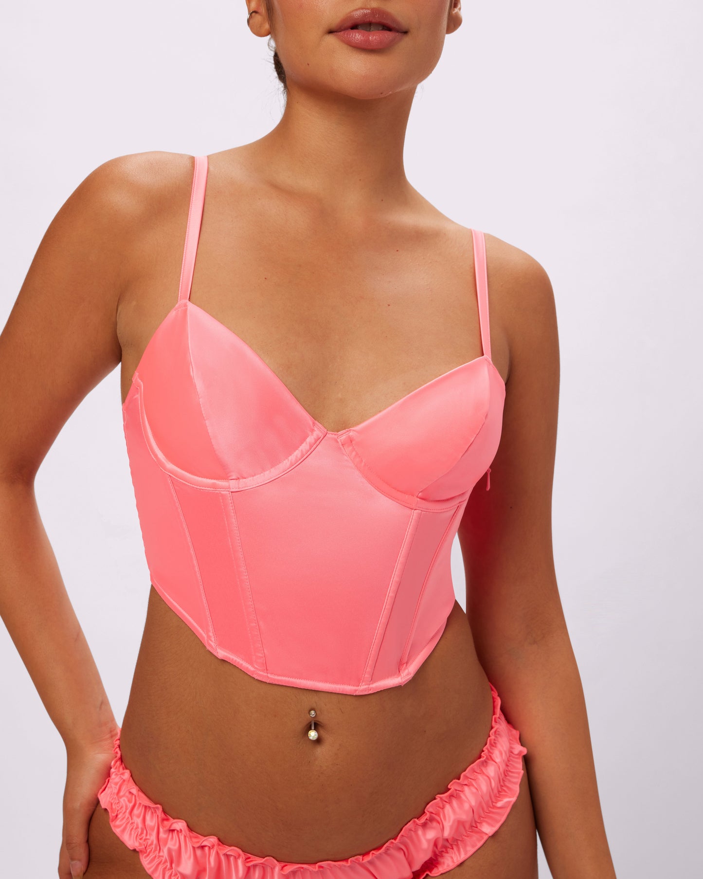 Afterglow Lace-up Corset | Glow Satin (Dreamhouse)