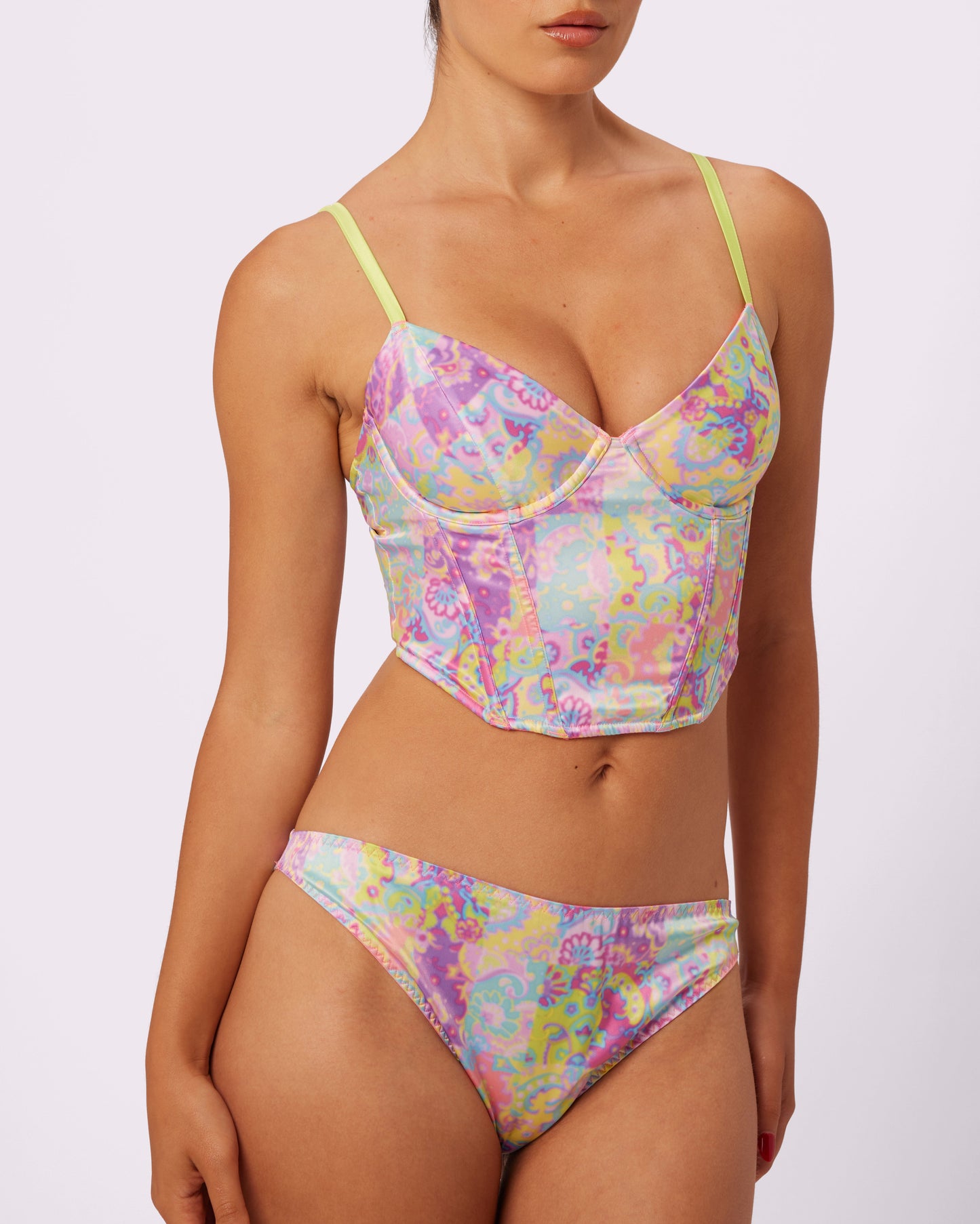 Afterglow Lace-up Corset | Glow Satin (Versailles)