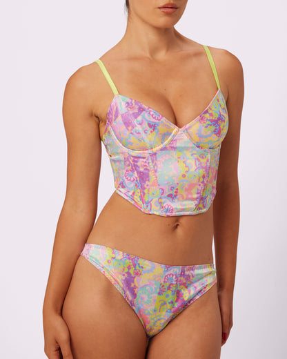 Afterglow Lace-up Corset | Glow Satin (Versailles)