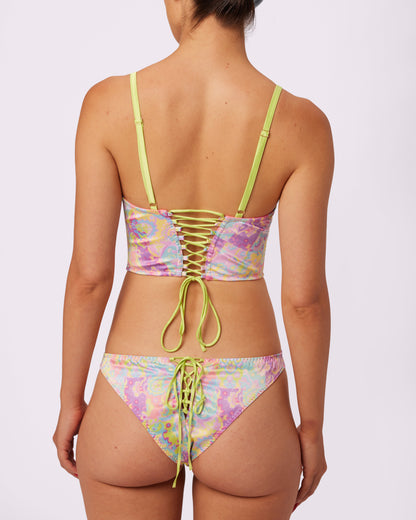 Afterglow Lace-up Corset | Glow Satin (Versailles)