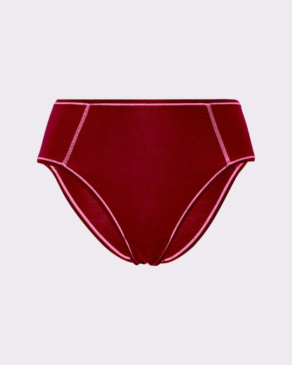 Vintage High Rise Brief | New:Cotton (Lambrusco Pop)