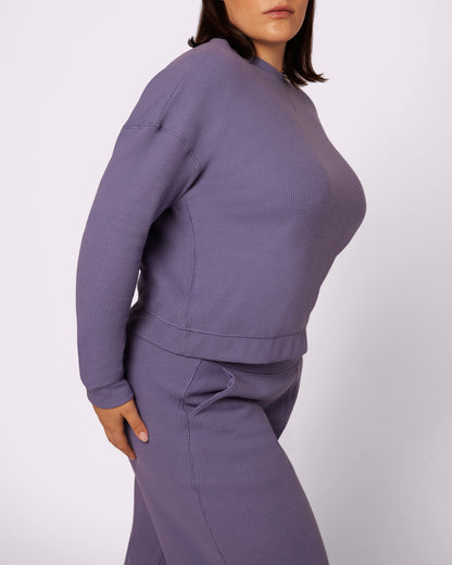 Cozy Crewneck | Cozy Waffle | Archive (Fog)