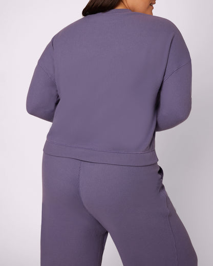 Cozy Crewneck | Cozy Waffle | Archive (Fog)