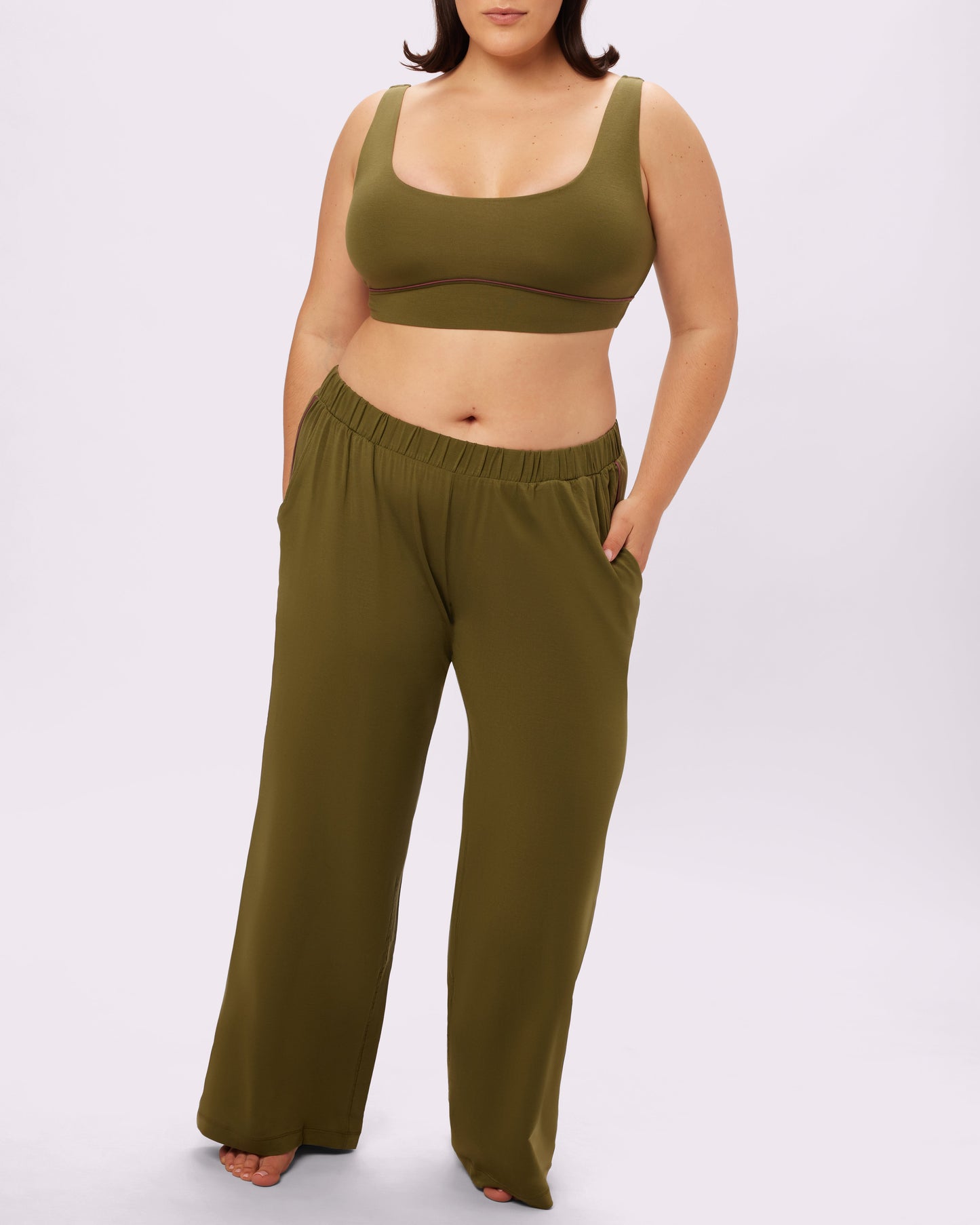 Cloud Sleep Pocket Pant | SuperSoft (Crocodile)