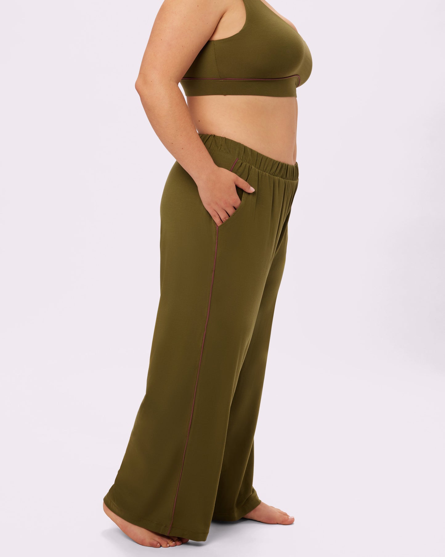 Cloud Sleep Pocket Pant | SuperSoft (Crocodile)