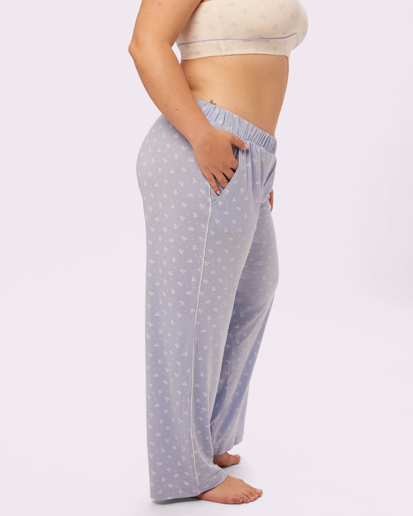 Cloud Sleep Pocket Pant | SuperSoft (Blueberry Milk)