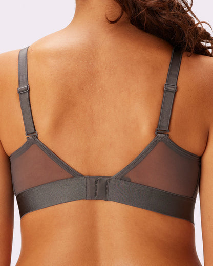 Plunge Bralette | Silky Mesh | Archive (Dark Pearl)