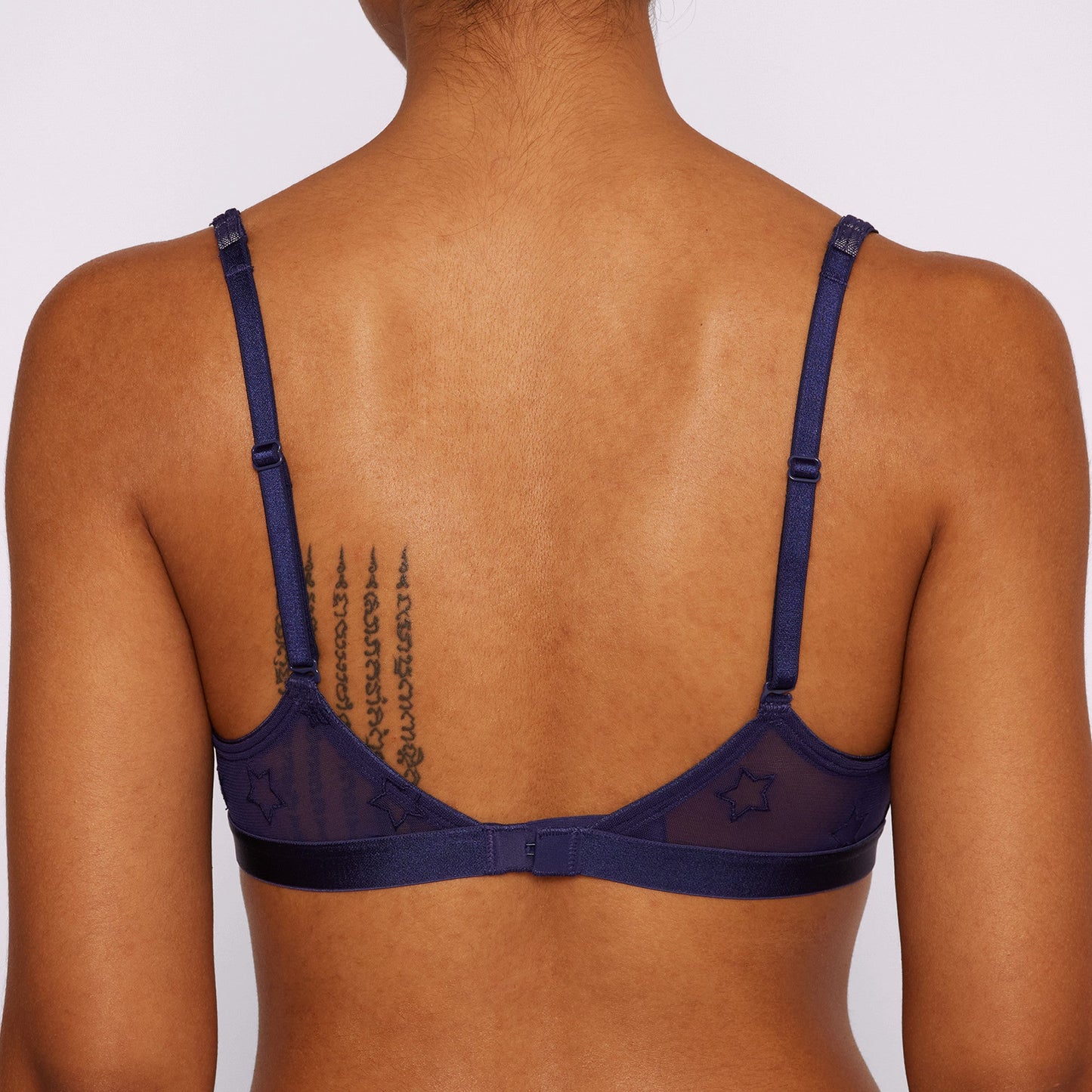 Plunge Bralette | Silky Mesh | Archive (Starry Sky Embroidery)