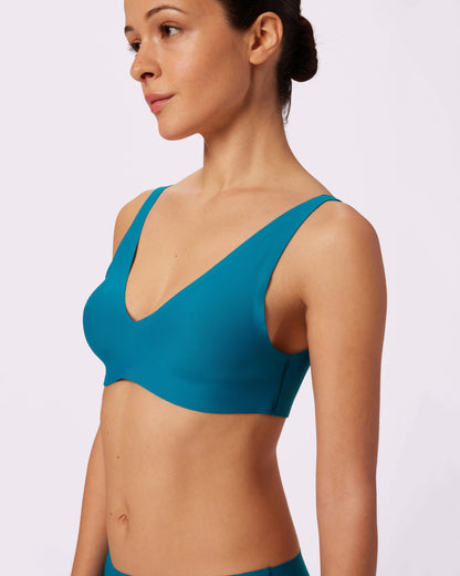 Support Lift Plunge Bralette | Seamless Universal (Lagoon)
