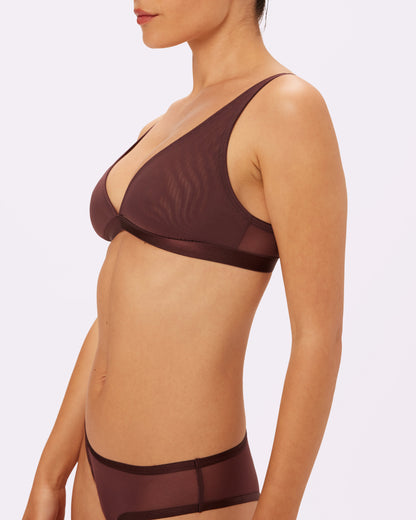 Plunge Bralette | Silky Mesh | Archive (Pony)