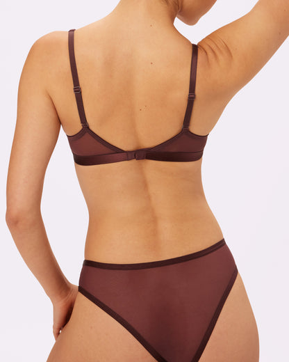 Plunge Bralette | Silky Mesh | Archive (Pony)