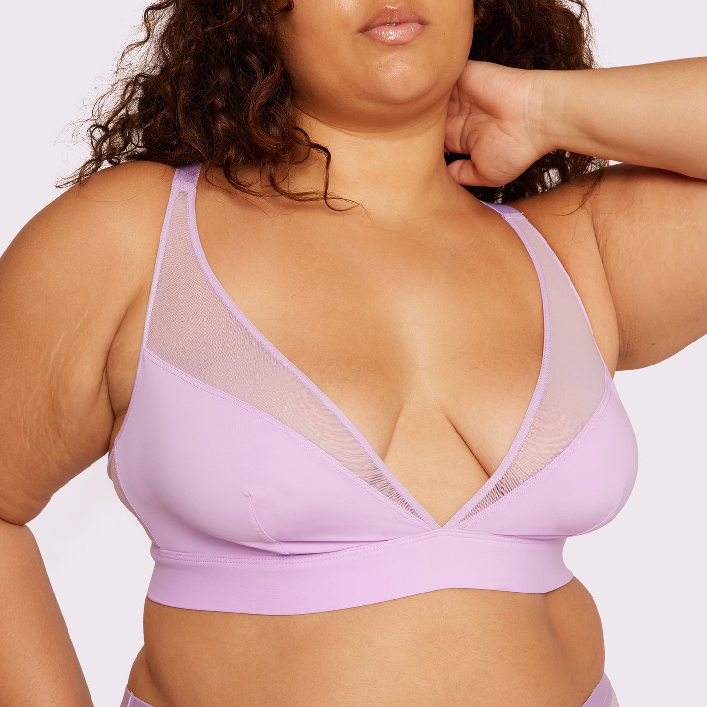 Dream Mesh Plunge Bralette | Ultra-Soft Re:Play | Archive (Gumdrop)