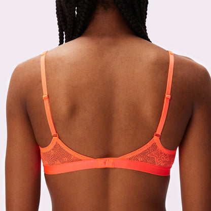Plunge Bralette | Silky Lace | Archive (Hot Lava Lace)