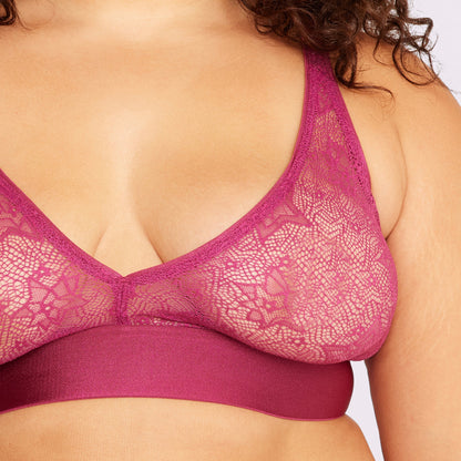 Plunge Bralette | Silky Lace | Archive (Hula Hoop Star Lace)