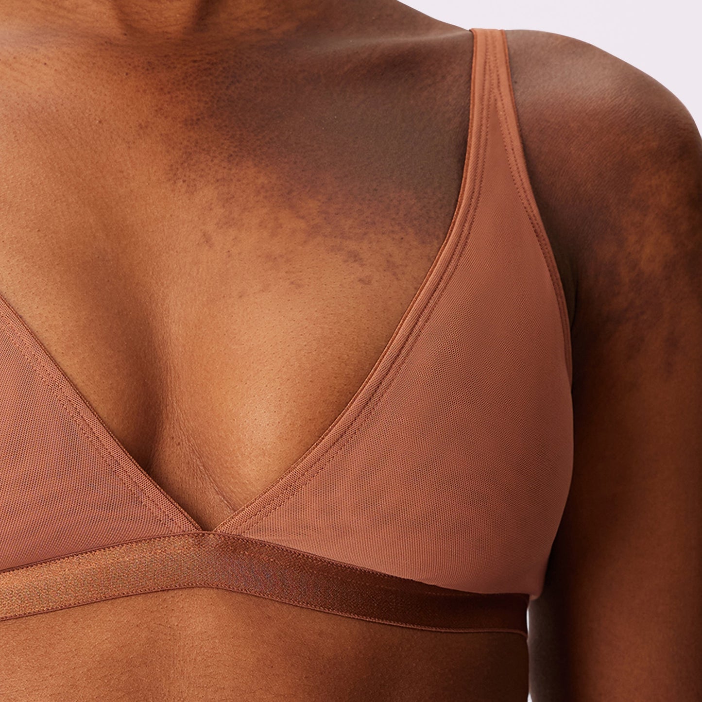 Plunge Bralette | Silky Mesh | Archive (Jasper)
