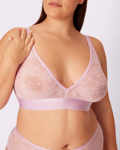 Plunge Bralette | Silky Lace | Archive (Purple Haze Lace)